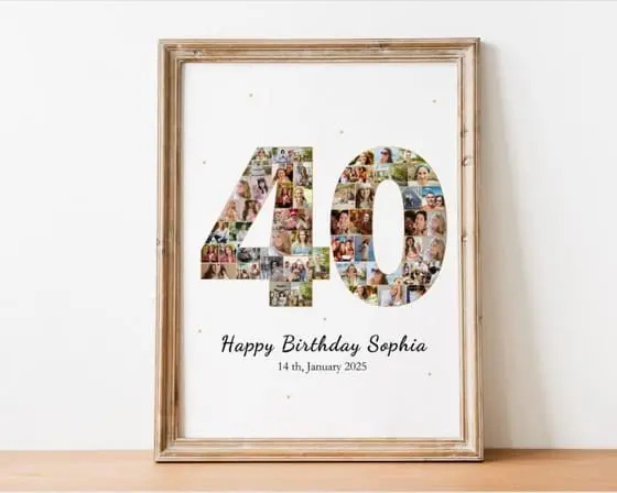 Milestone Birthdays photo collage templates