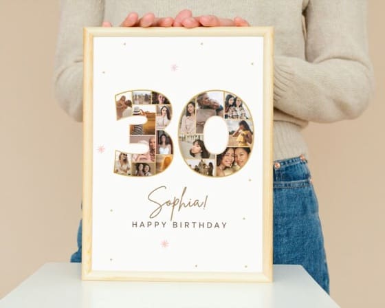 Number & Letter Collages photo collage templates