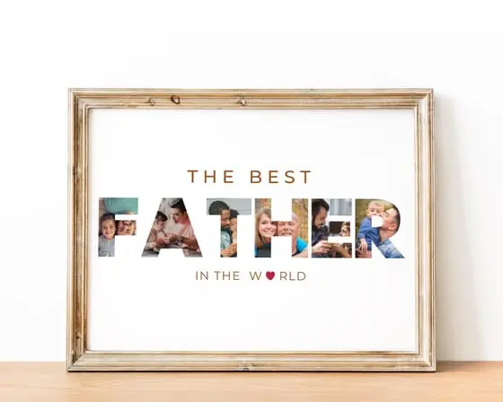 Family name collage — photo collage template by The Photo Collage