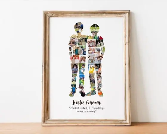 Boys Friendship Photo Collage, Best Friend Gift (Digital File)