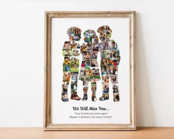 Friends CollagePhoto Canva Template for Personalized Goodbye Gifts, Friendship Memories, BFF Boy and Girl Keepsakes, and Farewell PhotoColla