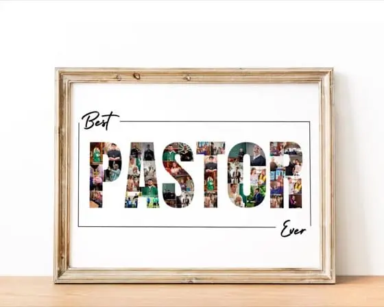 Pastor Appreciation Photo Collage Gift (Canva Digital File)