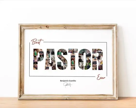 Pastor Appreciation Photo Collage Gift (Digital Download)