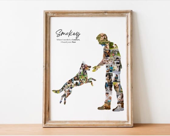 Custom German Shepherd Photo Collage Gift, German Shepherd Decor, German Shepherd Pet Owner Lover Gift, German Shepherd Birthday, Dog Loss