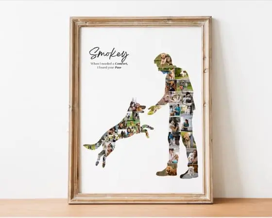 Custom German Shepherd Photo Collage Gift, German Shepherd Decor, German Shepherd Pet Owner Lover Gift, German Shepherd Birthday, Dog Loss