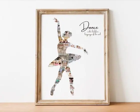 Ballet Dance Photo Collage Personalized Ballerina Dancer Photo Gift for Dancing Daughter Printable Poster Canva Template Dance Teacher